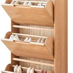 3-Door Wooden Shoe Cabinet
