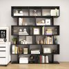 5-Tier Wall Mounted Bookshelf