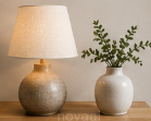 Table Lamp & Vase
