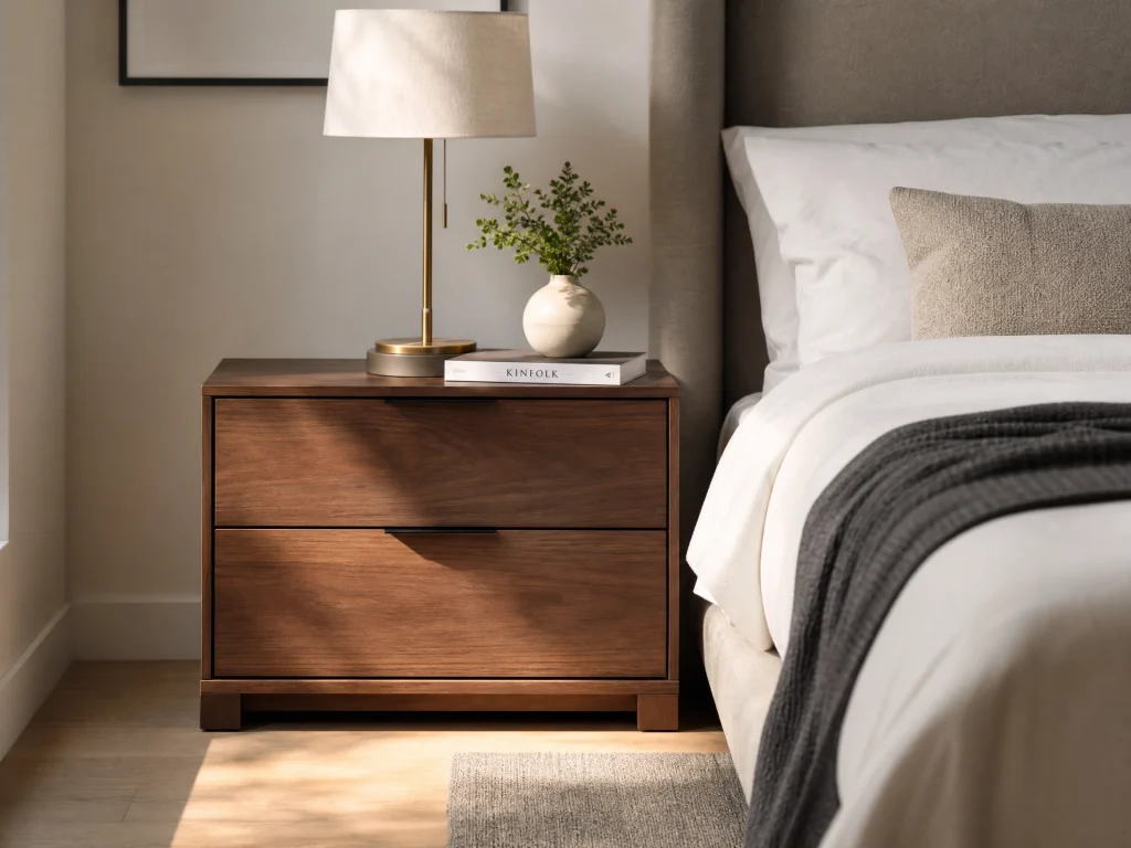 Modern Nightstand with Drawers