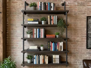 Wall-Mounted Bookshelf