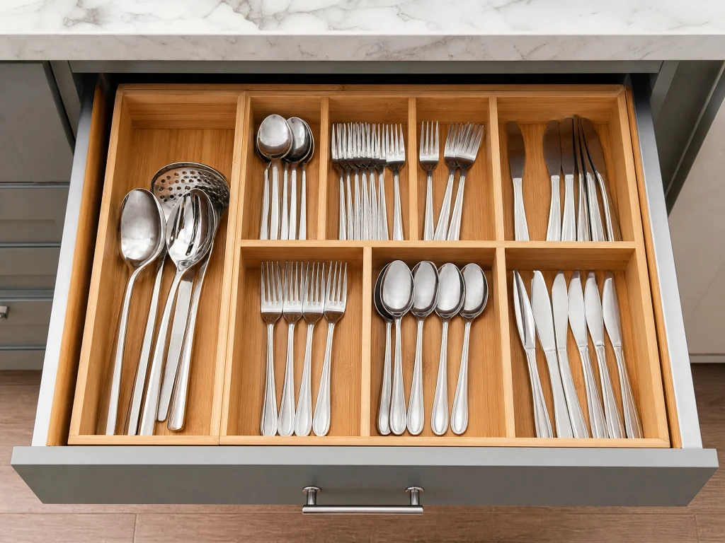 Bamboo Kitchen Organizer